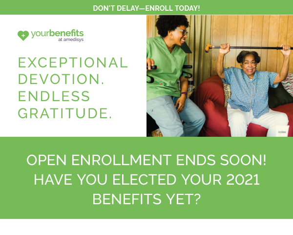 Open Enrollment ends soon!